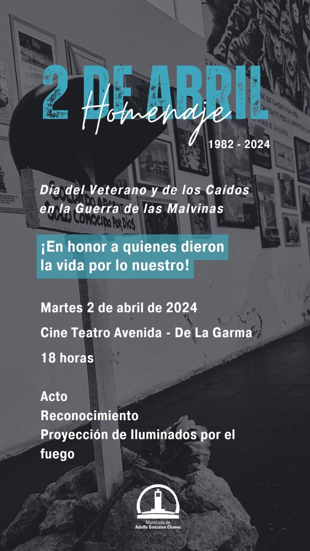Gonzales Chaves: el acto del 2 de abril se desarrollará en De la Garma