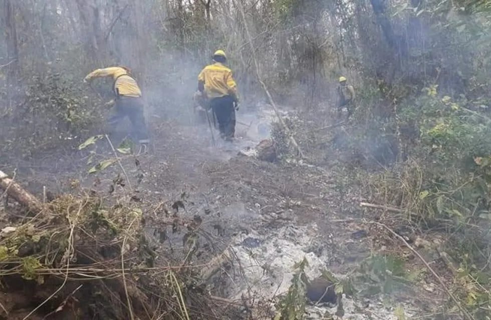 Lucha contra incendios forestales en Jujuy