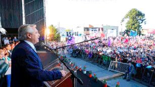 #8M. El presidente Alberto Fernández encabezó el acto por el Día Internacional de las Mujeres Trabajadoras. (Presidencia)