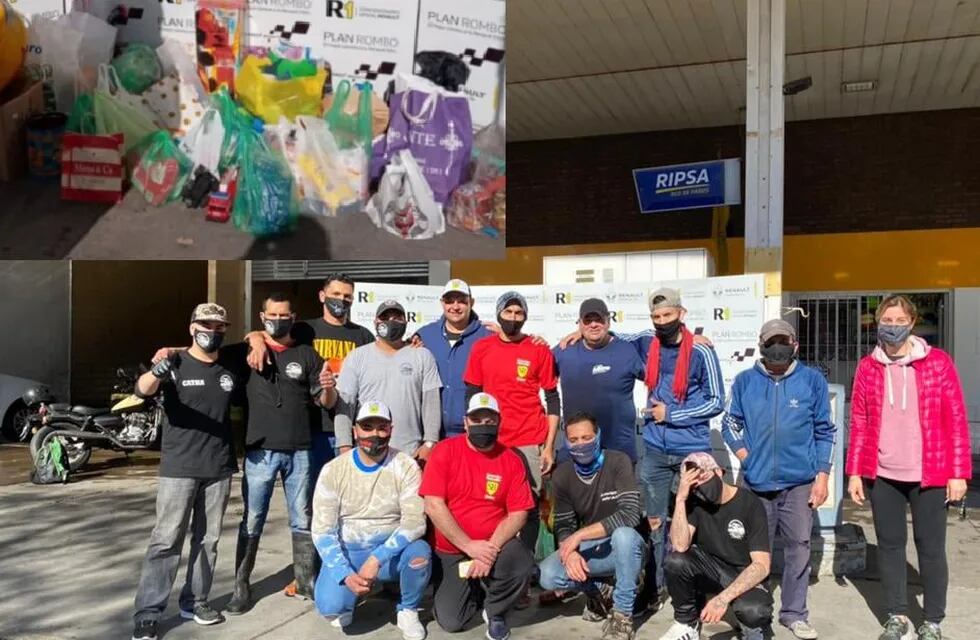 Los trabajadores de 4 lavaderos de autos realizaron un acto solidario