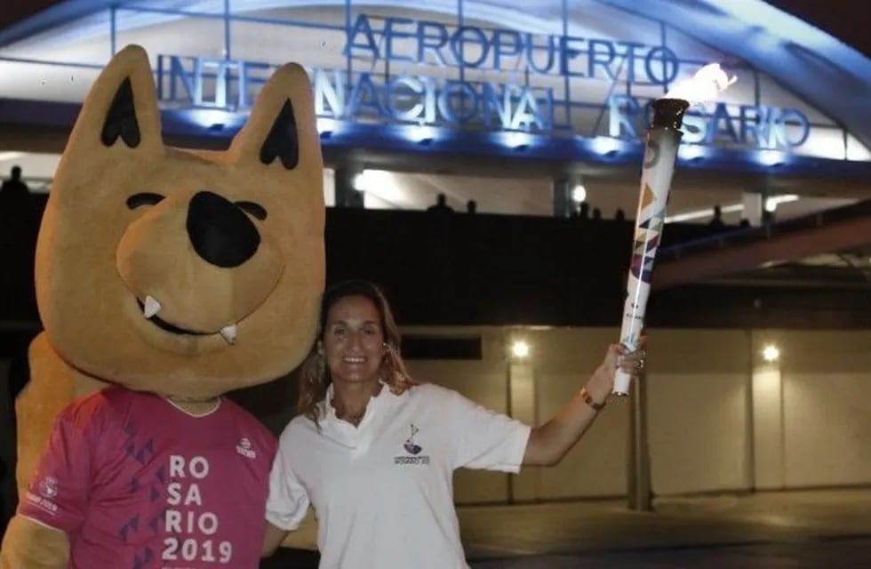 La antorcha de los Juegos Suramericanos de Playa llegó a Rosario.