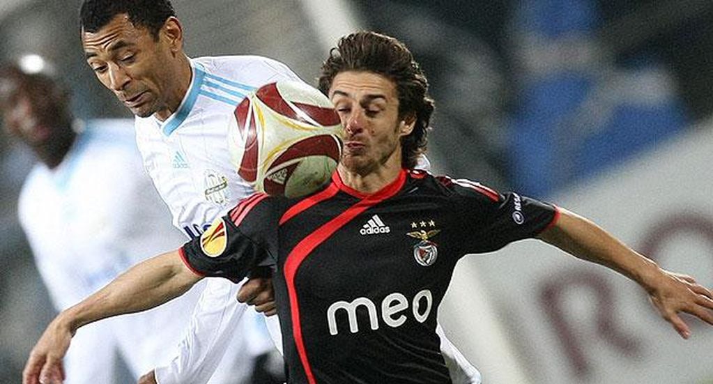 Aimar como jugador del Benfica. (Foto: AP).