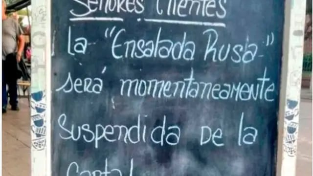 Un bar de Carlos Paz eliminó la Ensalada Rusa.