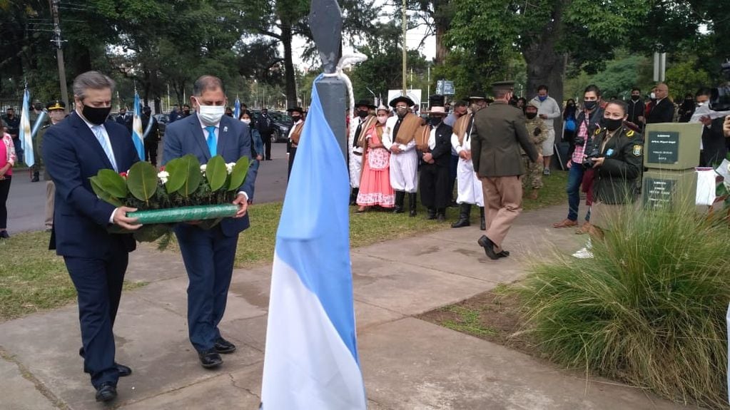 Instituciones gauchas dieron marco también al acto por el Día del Veterano y de los Caídos en la Guerra de Malvinas, en San Salvador de Jujuy