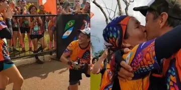 Finalizó el Ultra Maratón Yaboty en El Soberbio con una romántica propuesta de casamiento