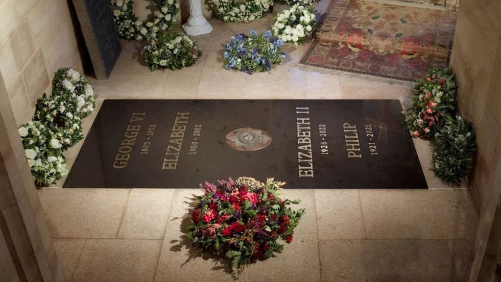El lugar donde se encuentran los restos de la reina Isabel II. Foto: Reuters.