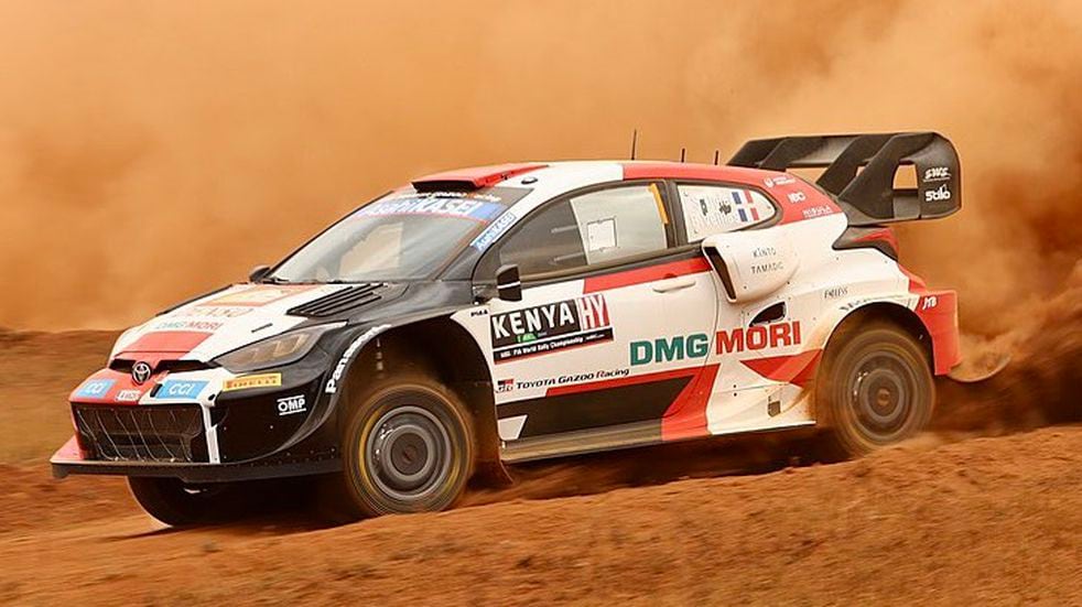 Ogier manda con el Yaris en el Safari Rally de Kenia.