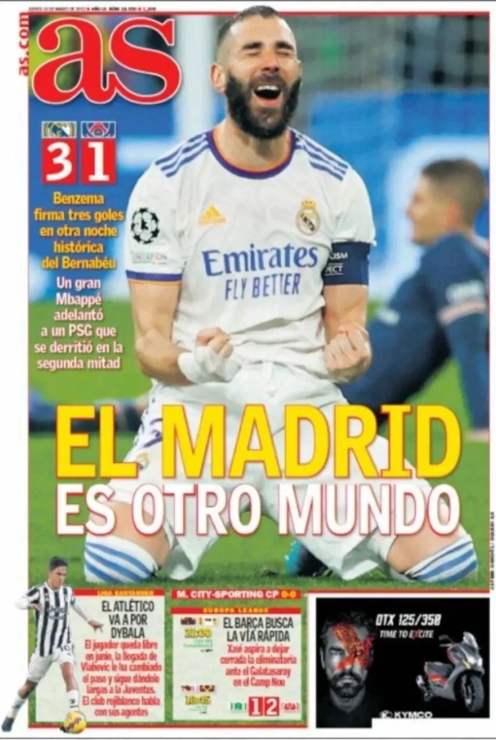 Los medios del mundo reflejaron la derrota del PSG contra el Real Madrid.