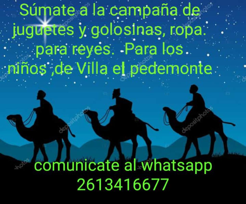 Colecta solidaria de ropa, juguetes y golosinas para festejar los Reyes  Magos