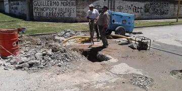 Obras Sanitarias Tres Arroyos finalizó la reparación de caños en diversos puntos de la ciudad