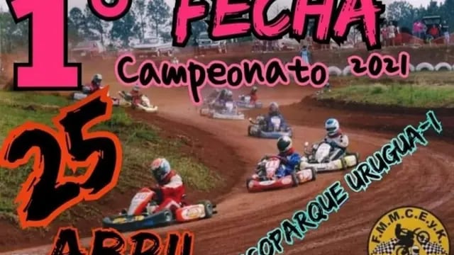 Campeonato de karting y motos de tierra en Puerto Libertad