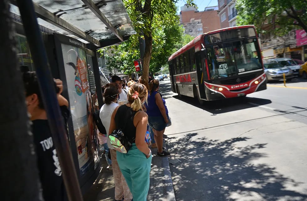 El turista norteamericano se mostró gratamente sorprendido con la señalización del transporte público en la Ciudad de Buenos Aires. Foto: Pedro Castillo