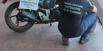 Recuperan motocicleta apócrifa en Eldorado