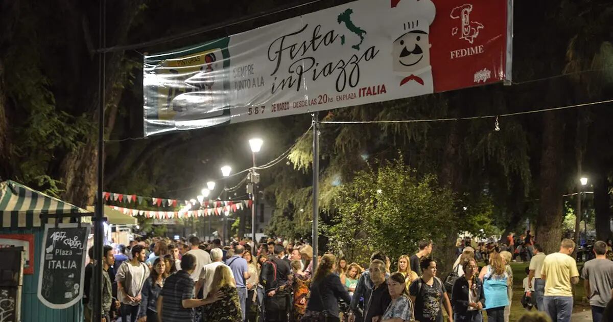 Torna la Festa di Piazza, il festival emblematico della gastronomia italiana a Mendoza