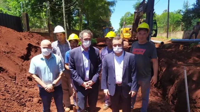 El gobernador junto al ministro Katopodis recorrieron obras en Puerto Iguazú
