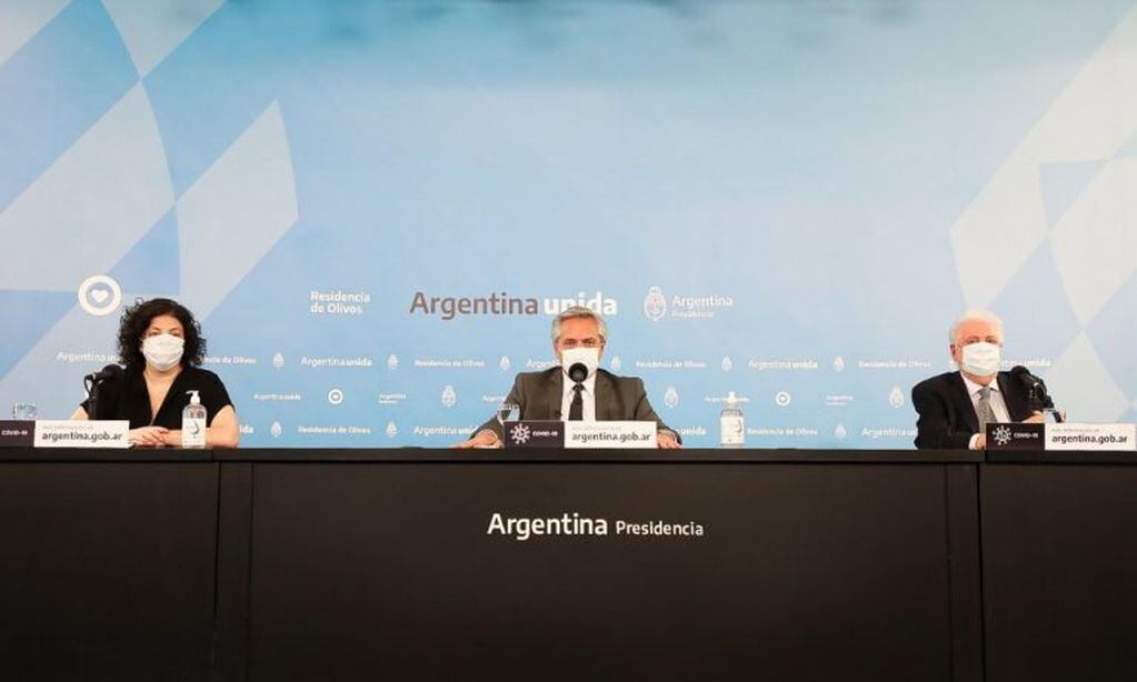 Alberto Fernández anuncia DISPO (Foto: Presidencia)