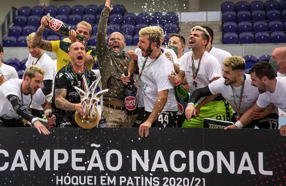 Sporting Lisboa de los sanjuaninos Gonzalo Romero y Matías Platero es el nuevo campeón portugués de hockey sobre patines.