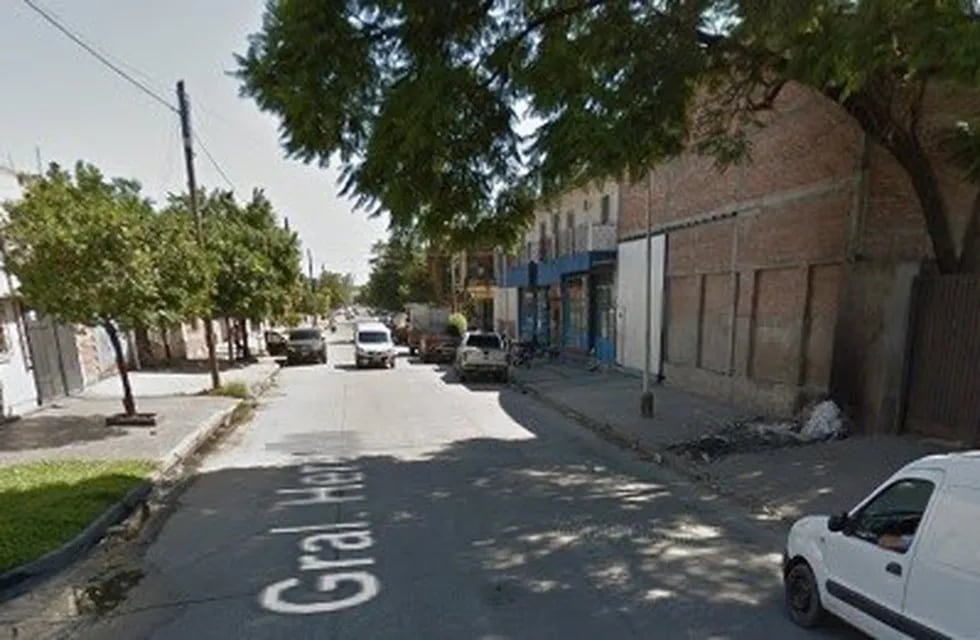 En esta calle fue encontrado Perea con un disparo en el pecho.