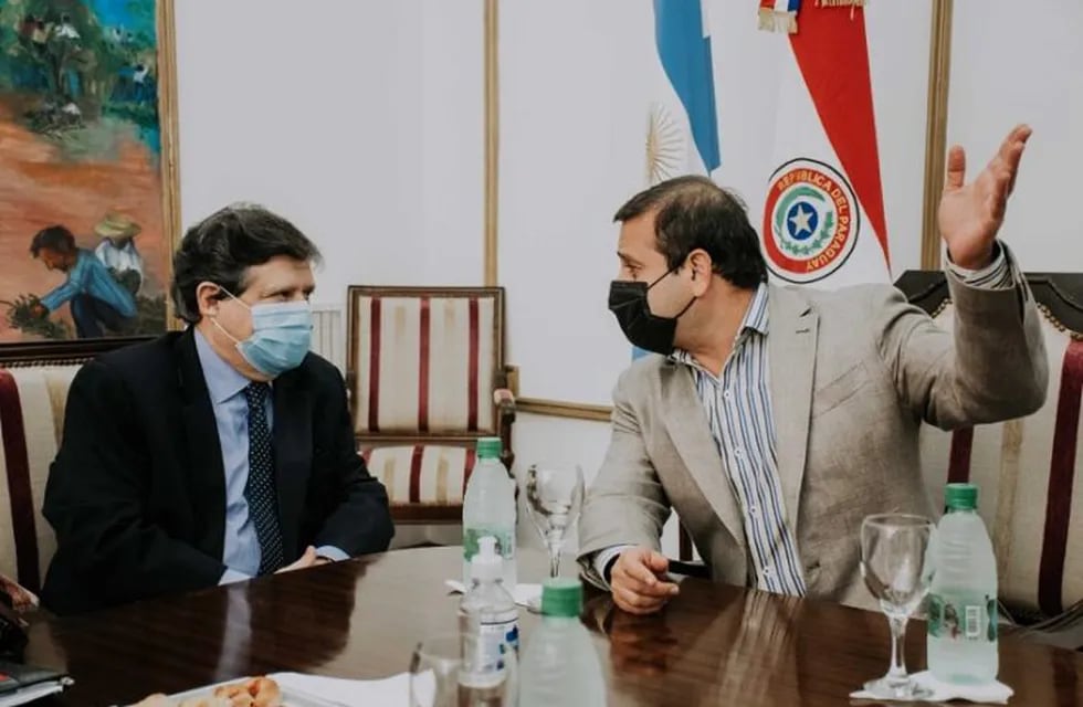 Reunión entre el canciller de Paraguay y el gobernador de Misiones: hablaron de la reapertura del puente Posadas-Encarnación