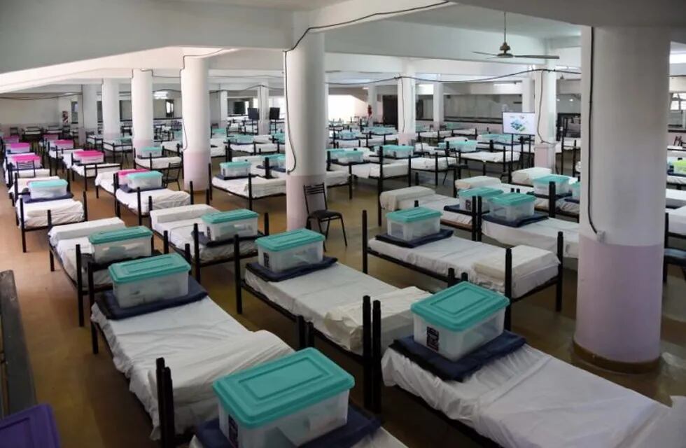 Ingresaron los primeros pacientes al Centro de Aislamiento en el Hipódromo de Rosario. (Municipalidad de Rosario)
