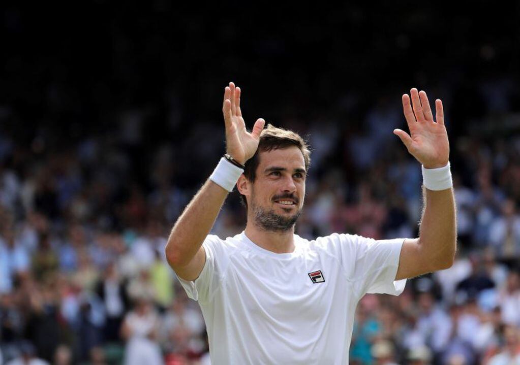 Guido Pella sigue firme en Wimbledon. (AP)