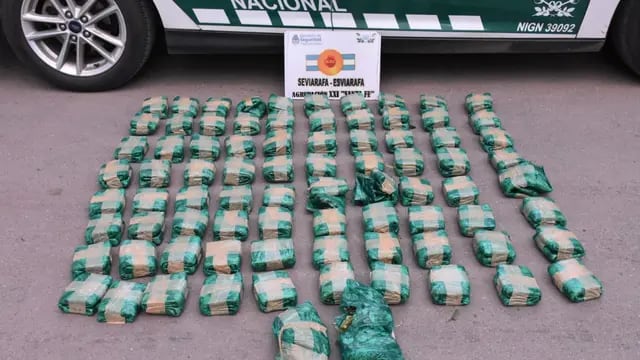 Encontraron 50 kg de cocaía en un operativo de Gendarmería