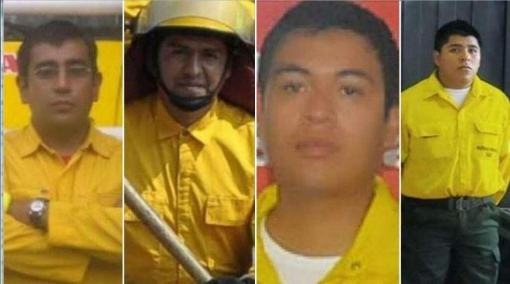 Brigadistas fallecidos durante un incendio en 2014 (Web)