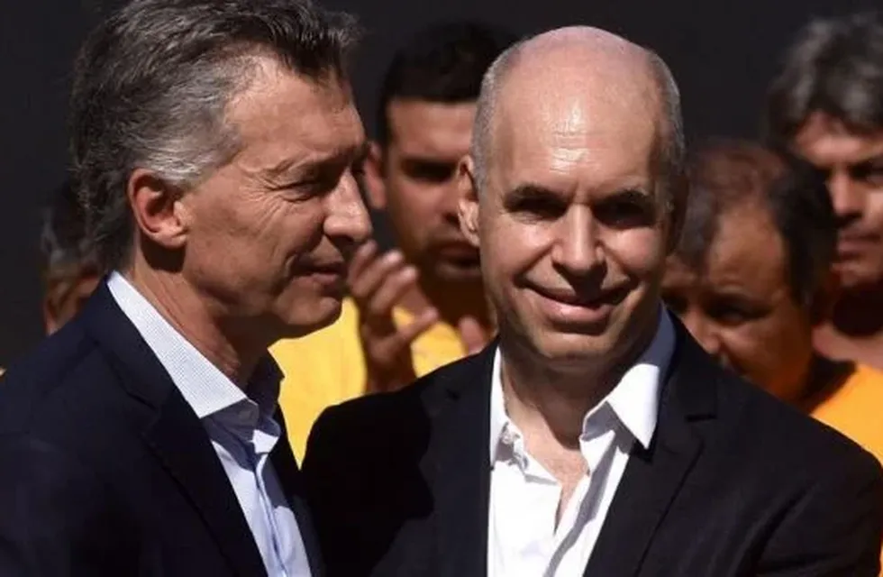 Otros tiempos, cuando Mauricio Macri se mostraba junto a Horacio Rodríguez Larreta.