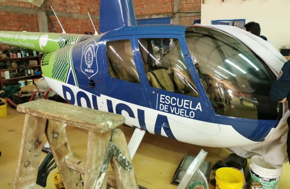 Encontraron un helicóptero del Ministerio de Seguridad bonaerense en Paraguay. (Twitter/@MinPublicoPy)