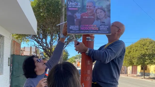 Unidos por Arroyito quitó los carteles de campaña de la Vía Pública