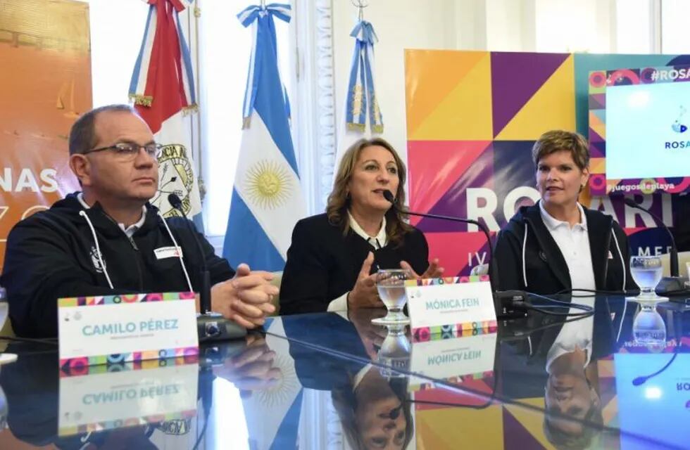 La dirigente socialista se puso al frente de la difusión de los Juegos Suramericanos de Playa 2019. (Silvio Moriconi)