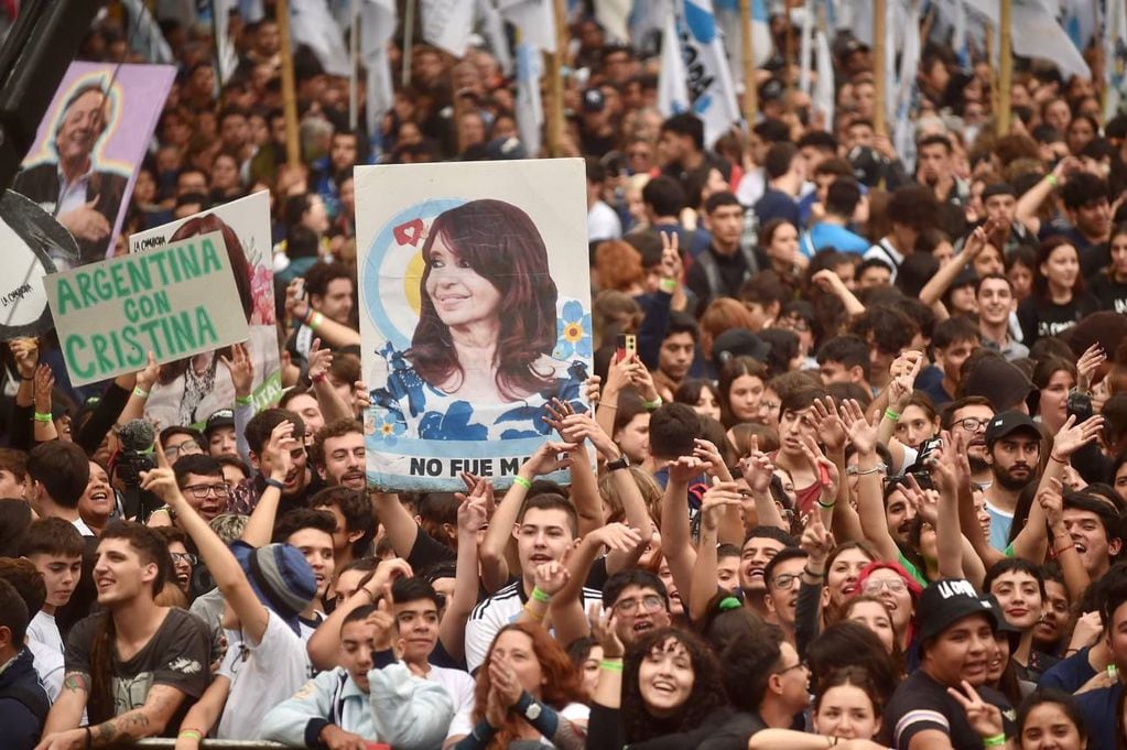 El acto de Cristina Kirchner en Plaza de Mayo.
