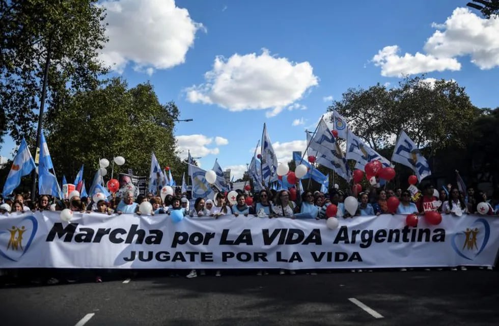 Marcha por la Vida, en contra de la legalización del aborto. (Foto de archivo: EFE)
