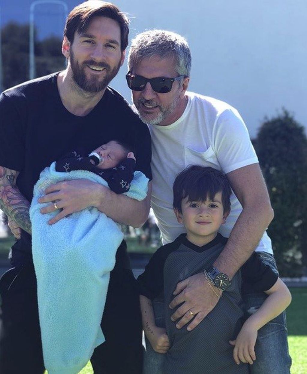 Las fotos familiares de Messi. (Fuente: Instagram)