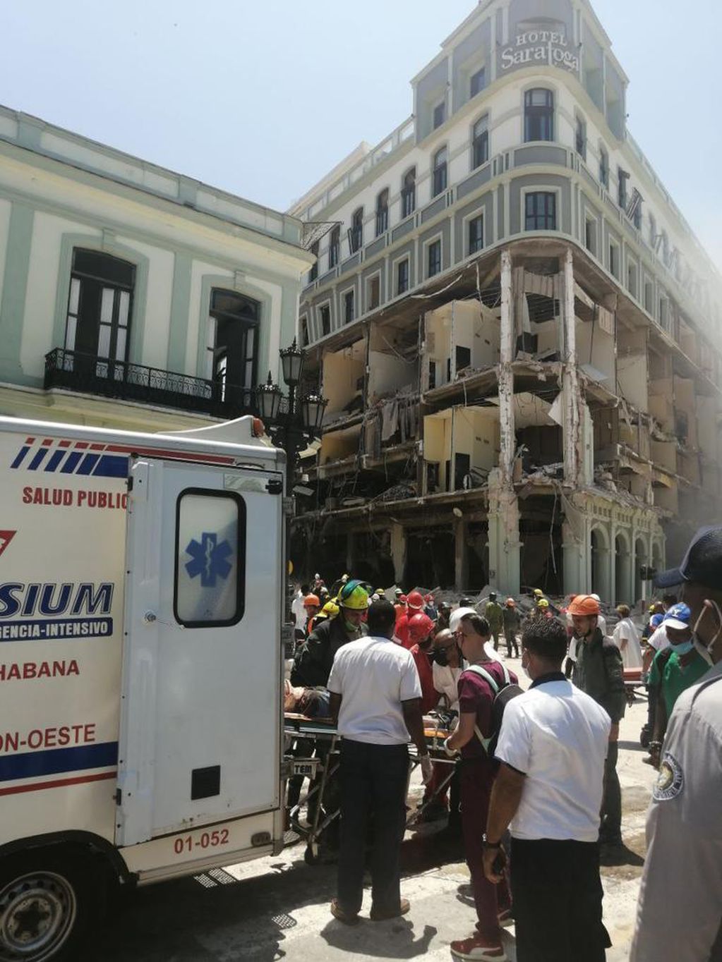 Explosión en un hotel de la Habana