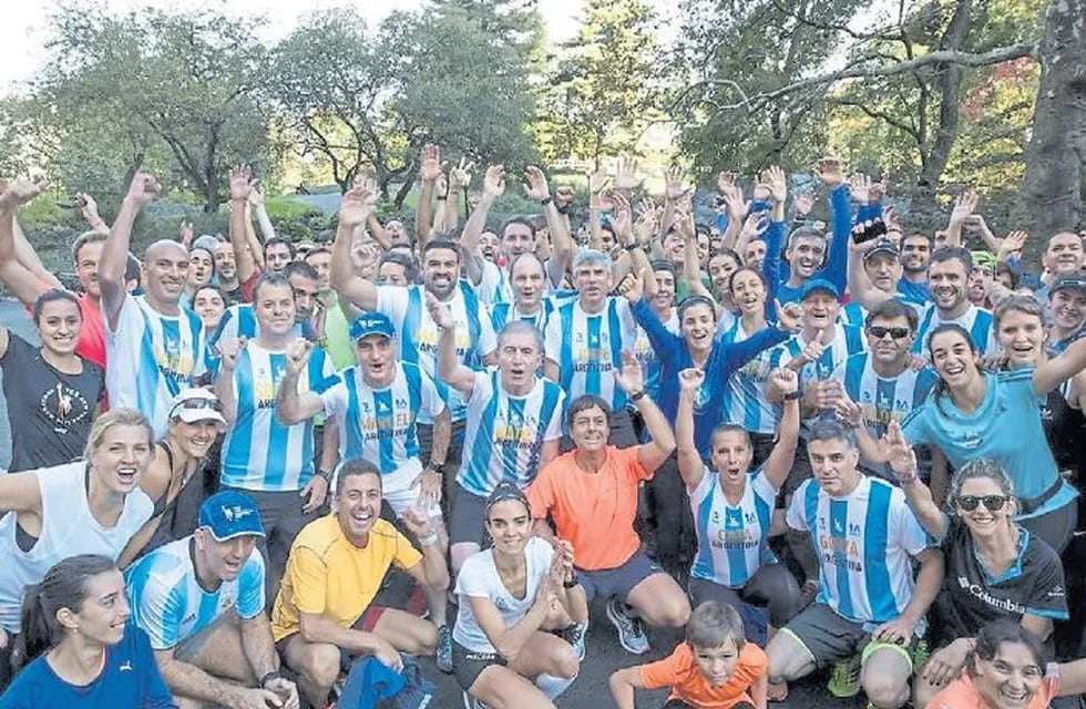 Argentinos en la maratón de Nueva York.