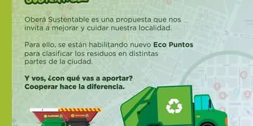 Oberá: la municipalidad inicio una campaña de concientización sobre separación de residuos