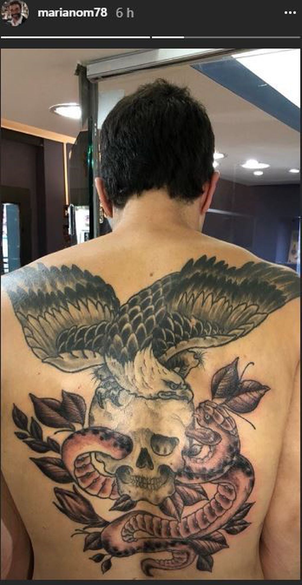 Mariano Martinez tattoo (Instagram)