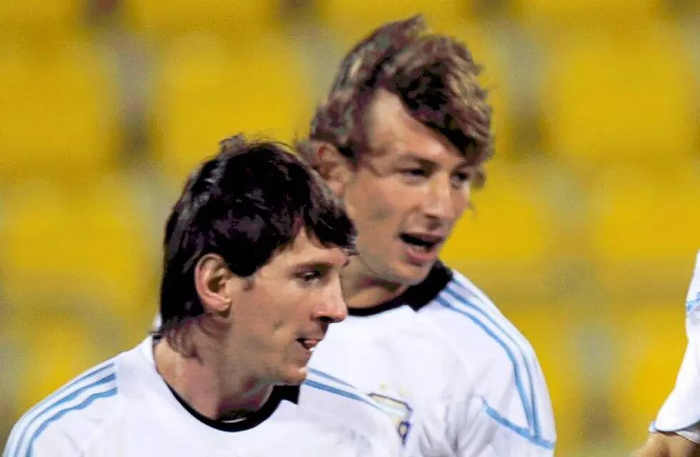 El "Gringo" y la "Pulga" fueron compañeros en la Selección Nacional.