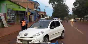 Garuhapé: detienen a automovilista que conducía alcoholizado y atropelló a un motociclista