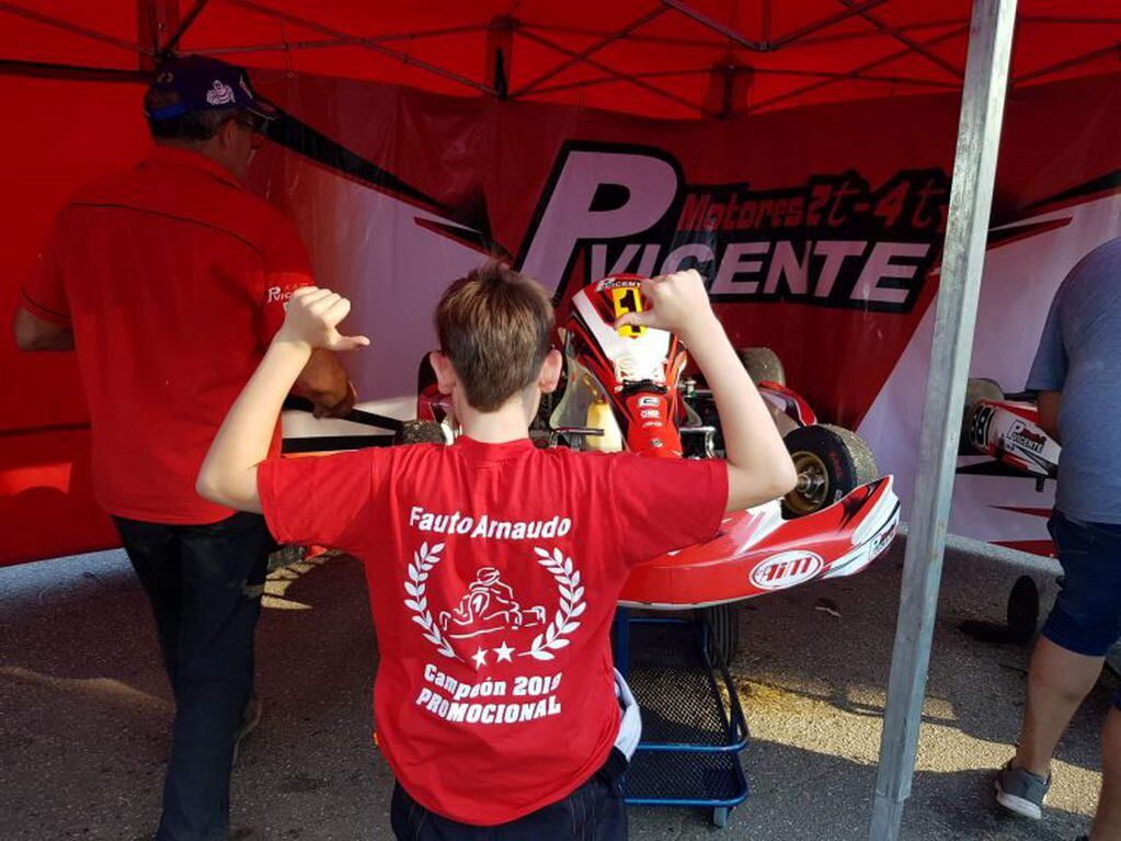 Fausto Arnaudo campeon karting asfalto Arroyito