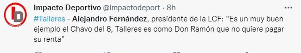 Otro capítulo del conflicto entre Liga Cordobesa y Talleres.