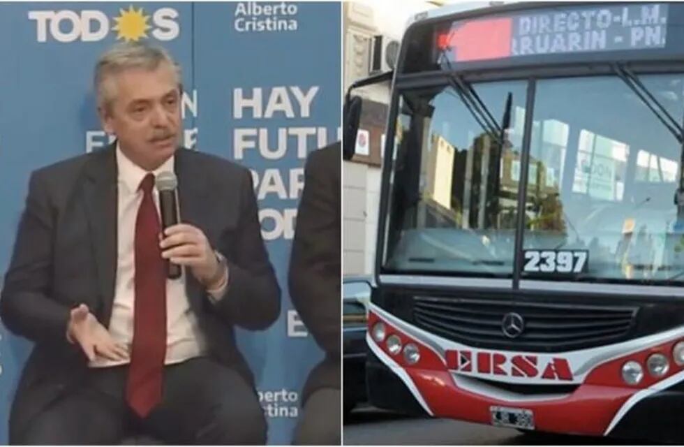 Alberto Fernández habló sobre la problemática del transporte público en Paraná