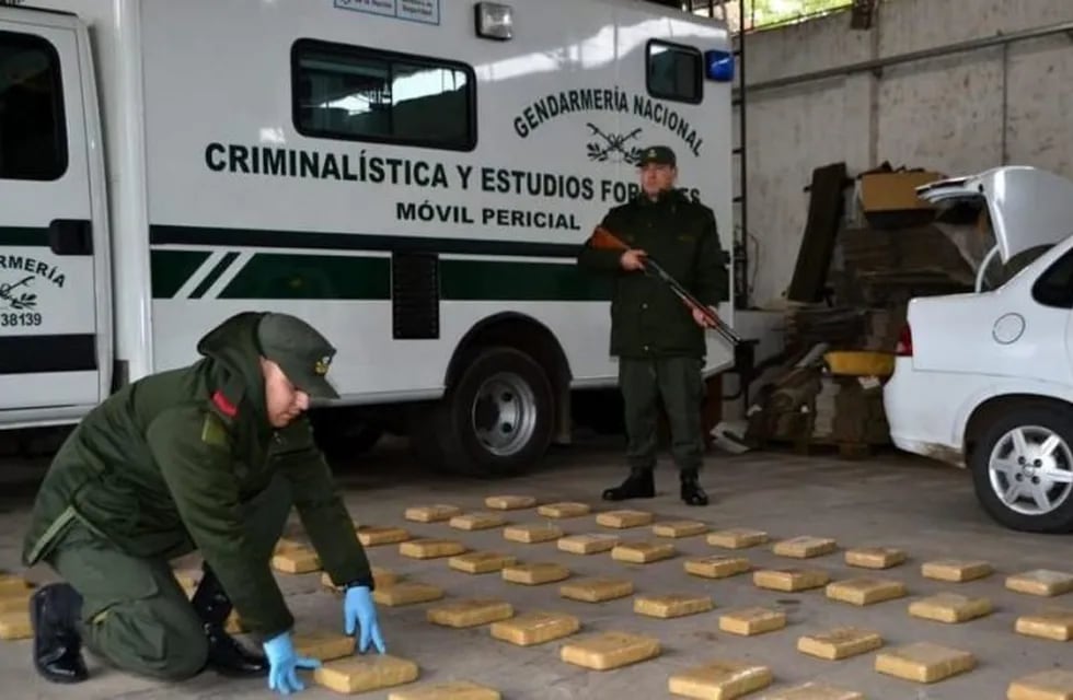 Imagen archivo. Gendarmería incautó más de 80 kilos de marihuana en Itatí.