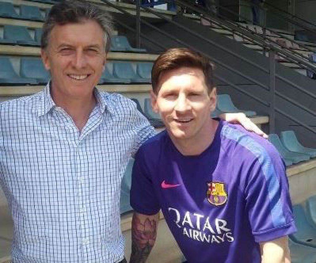 Macri con Messi