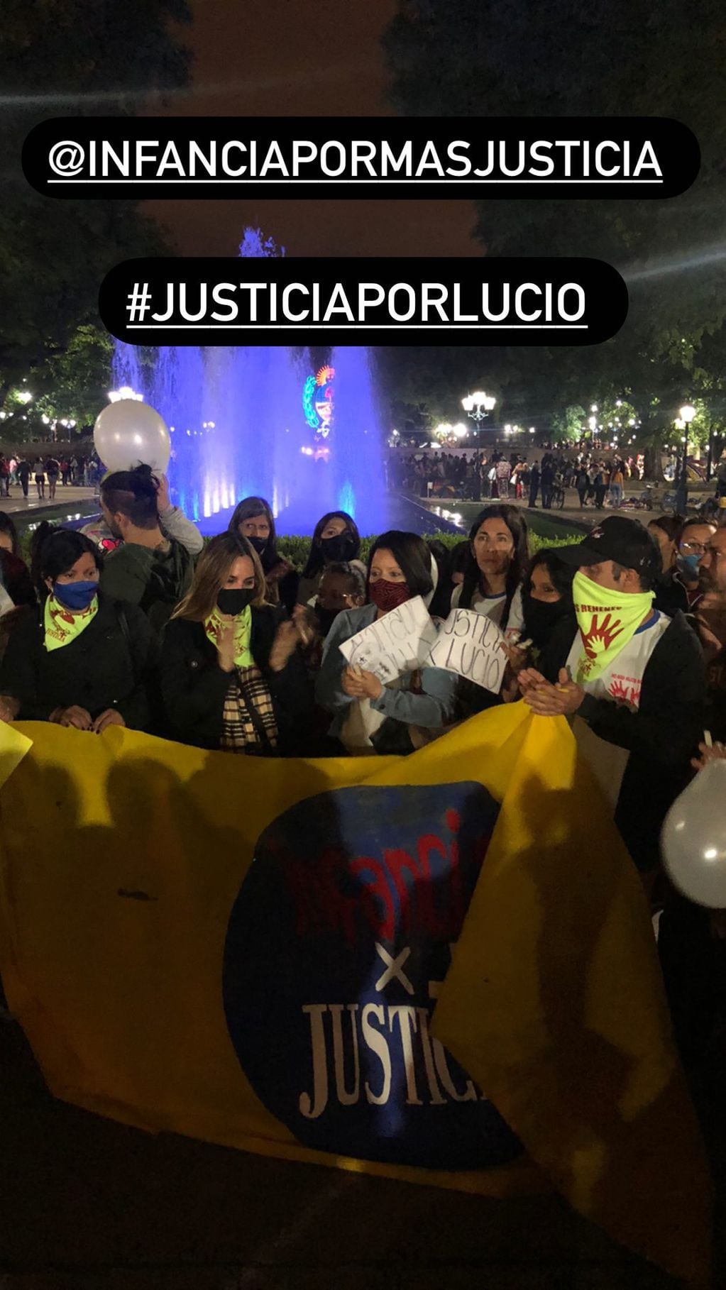 La historia que Belén Francese compartió pidiendo Justicia por Lucio Dupuy en Mendoza.