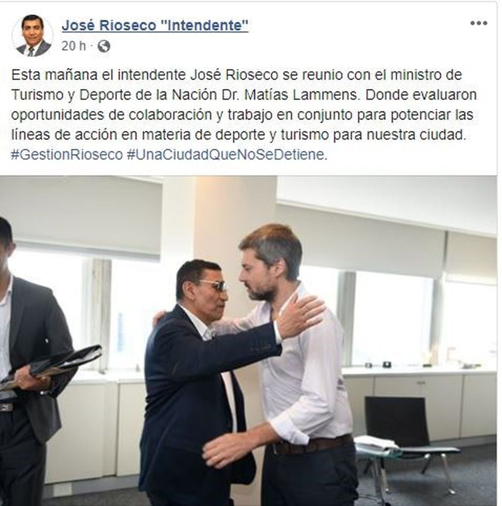 Jose Rioseco, Cutral Co y Matías Lammens (web).
