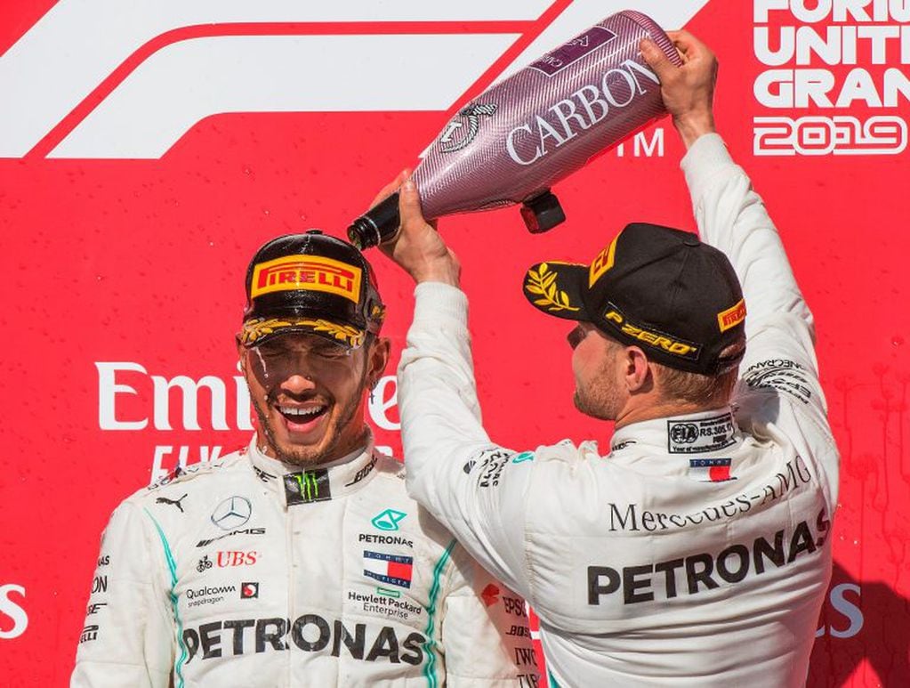Lewis Hamilton celebra su sexto título (Foto: Mark Ralston/AFP)