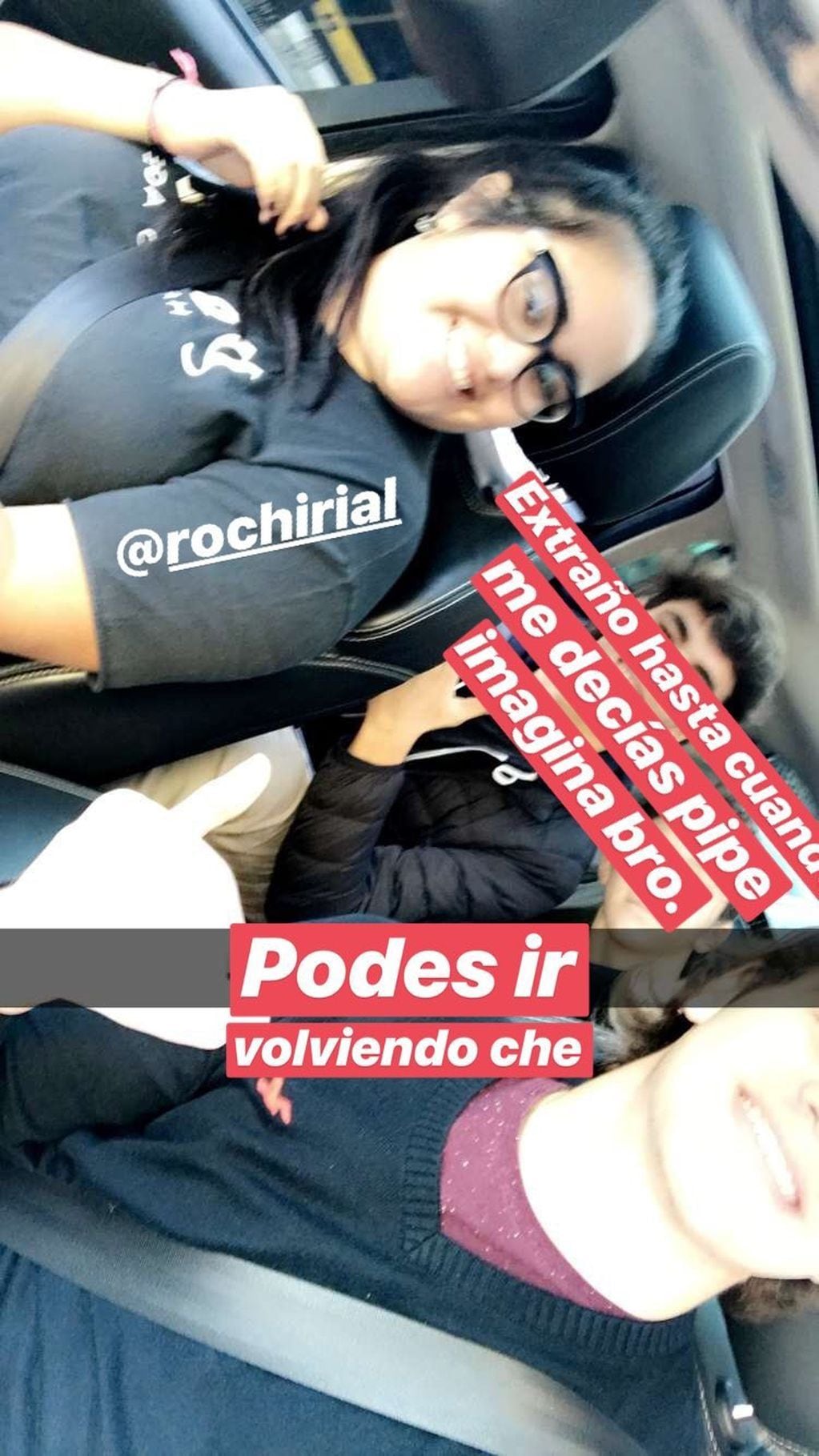Rocío Rial y su amigo Felipe Piasentini (Foto: Instagram)