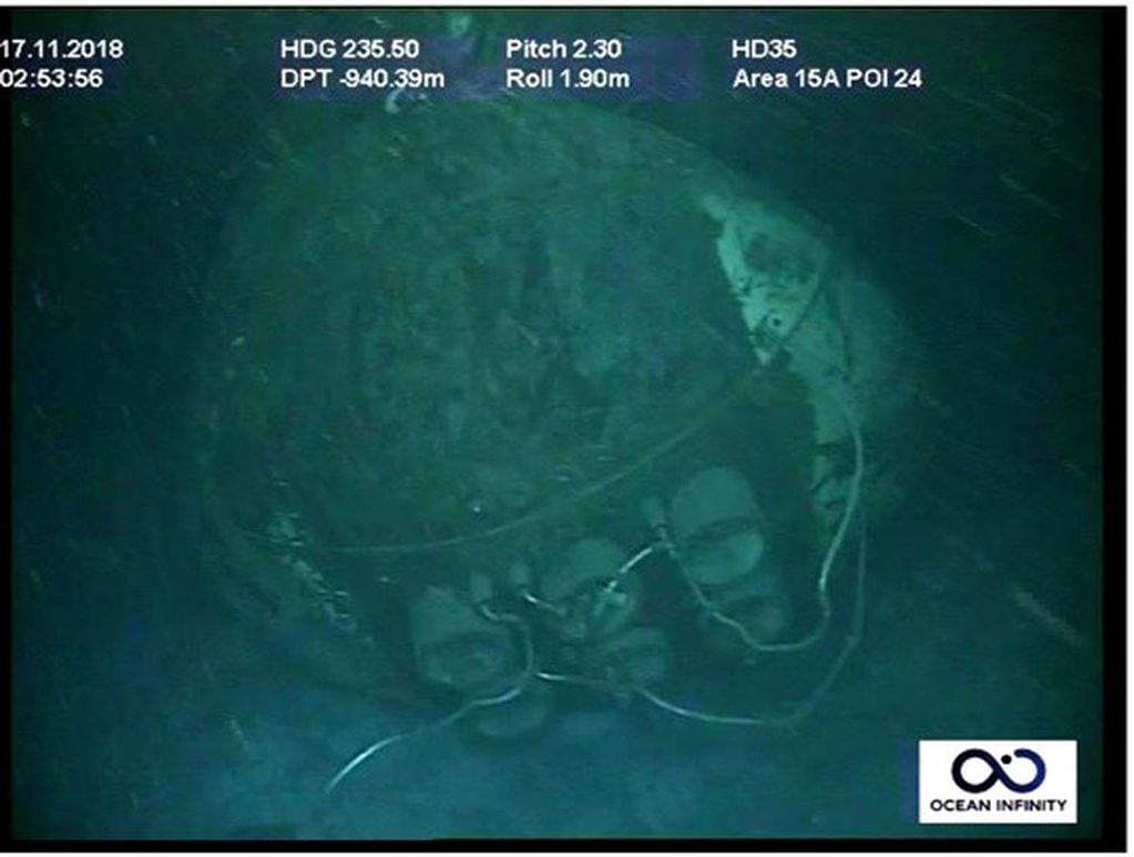 Ocean Infinity logró localizar el submarino con dispositivos de tecnología avanzada (AFP)